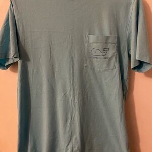 Vineyard Vines Men's Teal Pocket Tee